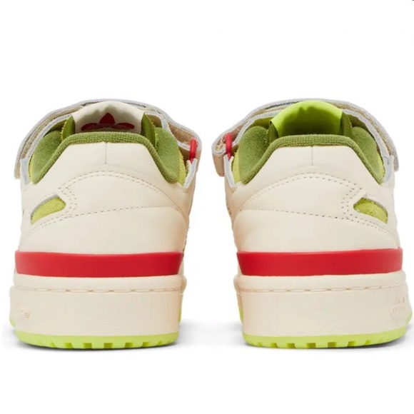 Adidas Originals Forum Low x The Grinch cream green red sneakers size 11 new - Picture 7 of 10